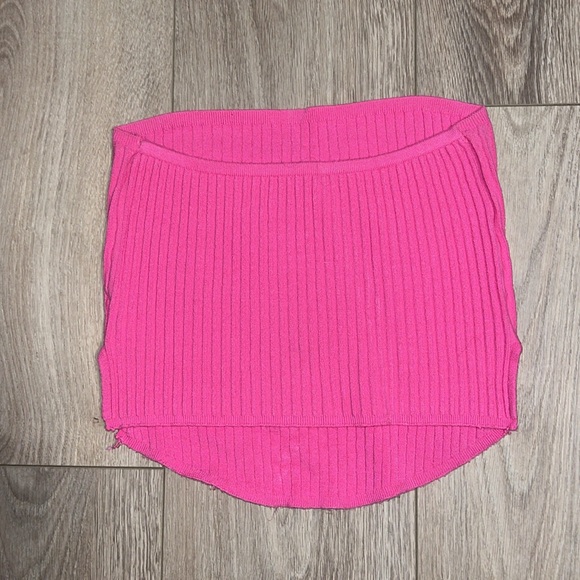 Amazon Size L Ribbed Strapless Top - Picture 4 of 5